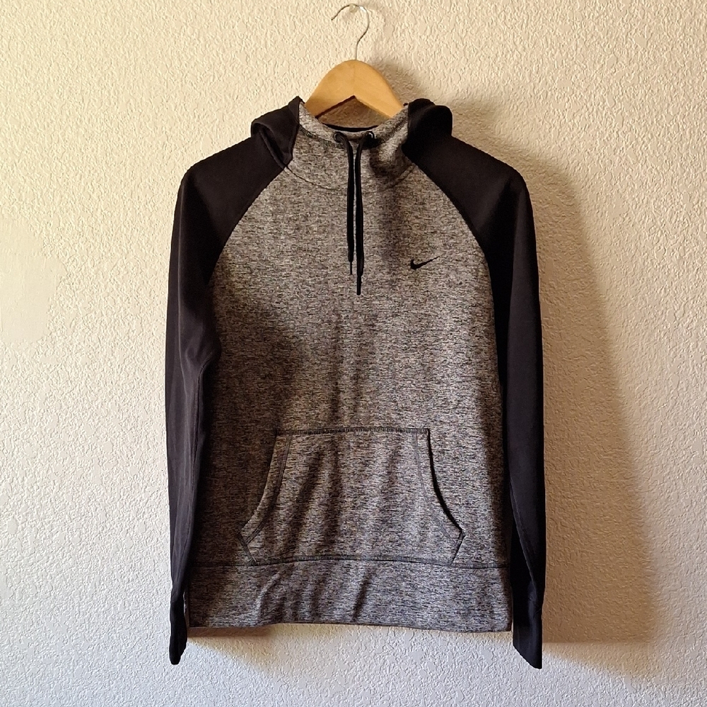 Nike Heather Gray and Black Pullover